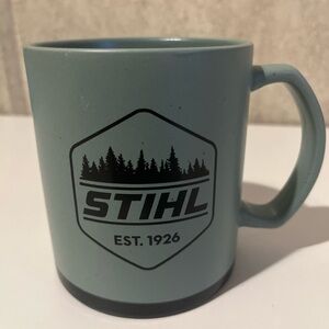 Stihl Tools Blue Coffee Mug Logo Forest design ceramic